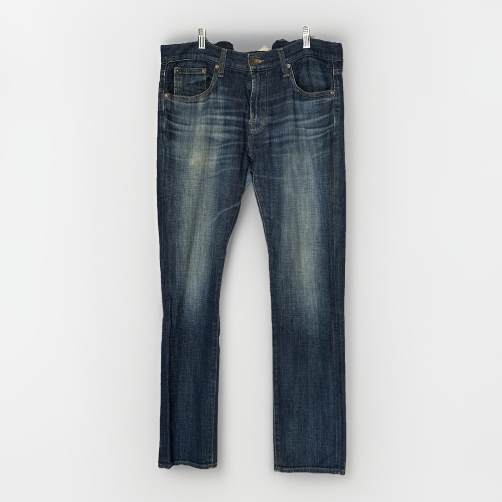 Big Star Selvedge Jeans Mens‎ 32S Archetype Slim Dark Denim 100% Cotton 34x32